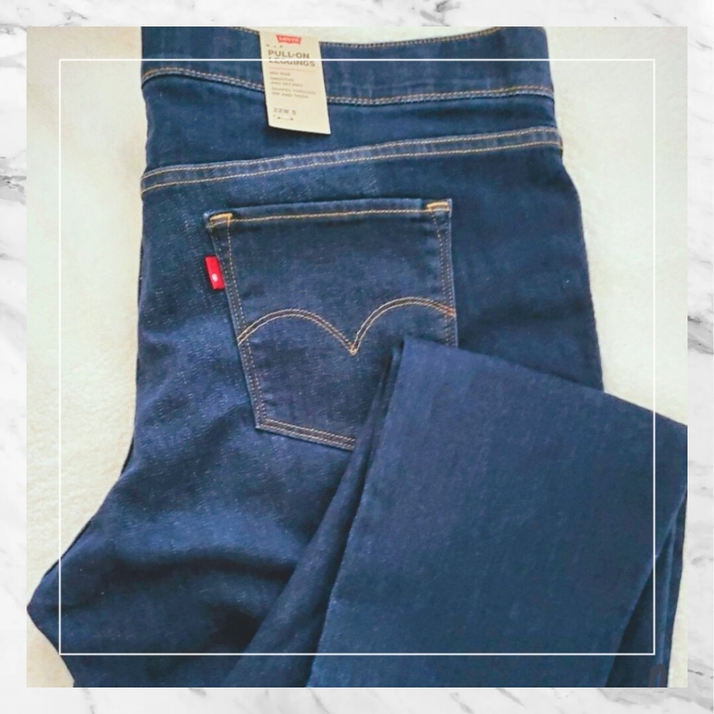 Levi's Pull-On Leggings Blue Jeans.